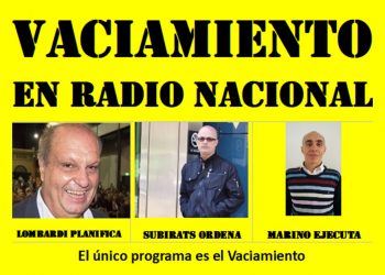 Radio Nacional: el único programa es el vaciamiento