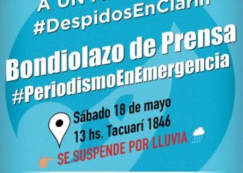 #Bondiolazo a un mes de los #DespidosEnClarin