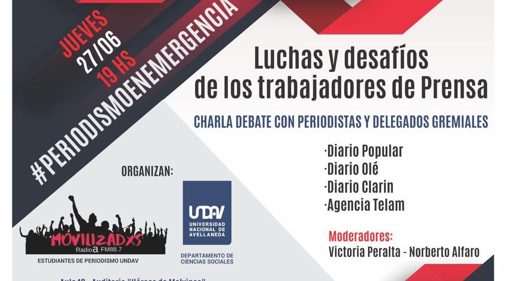 Jornada “Luchas y desafíos de los trabajadores de Prensa” en la UNDAV