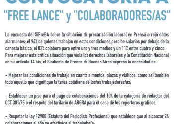 Convocatoria a Free Lance y Colaboradores/as