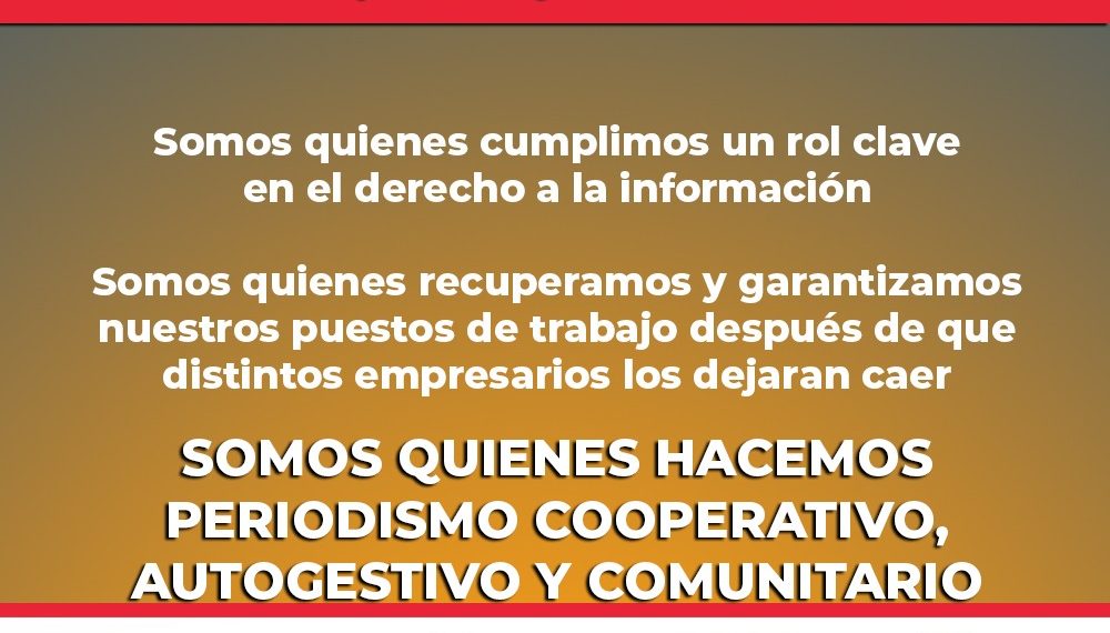 El SiPreBA hace propio el pedido de medidas de alivio para los medios cooperativos, autogestivos, recuperados y populares