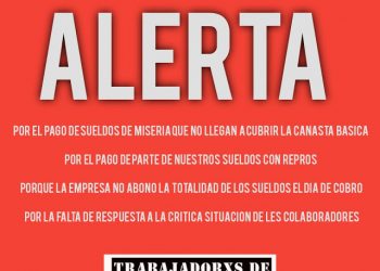 Trabajadores de Página/12 en alerta