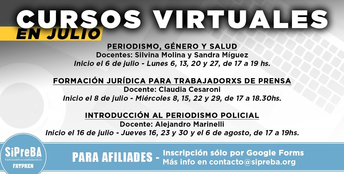 En julio seguimos formándonos con cursos virtuales