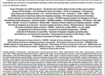 Solicitada: Repudio al espionaje sobre trabajadores de prensa