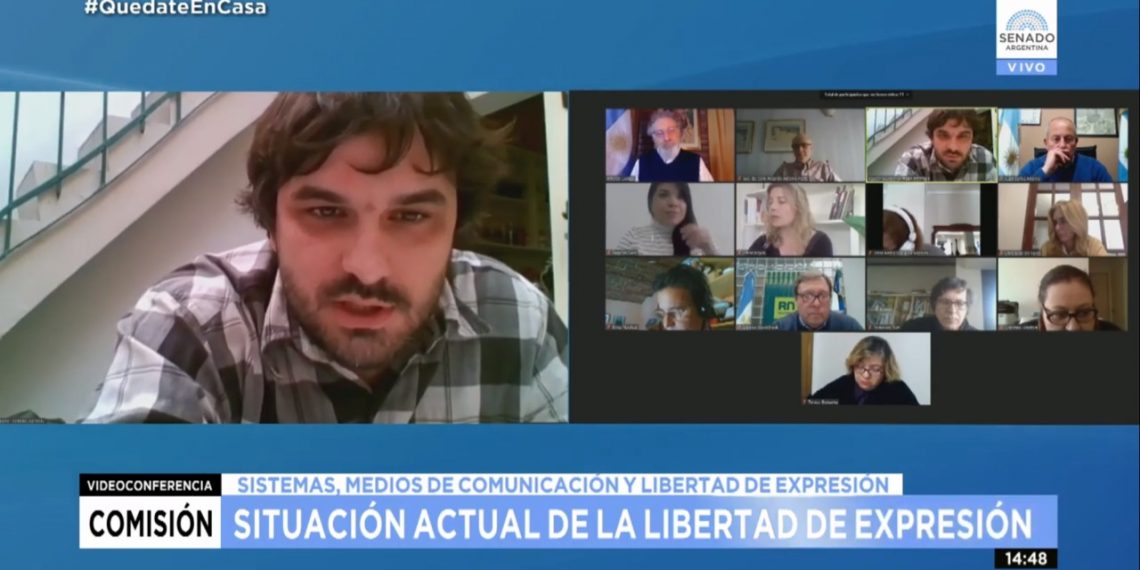 El SiPreBA expuso sobre libertad de expresión en una reunión del Senado de la Nación