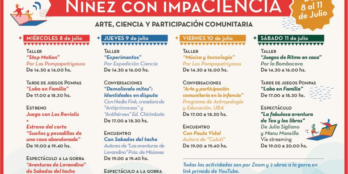 Más beneficios para familias: Festival virtual “Niñez con Impaciencia”