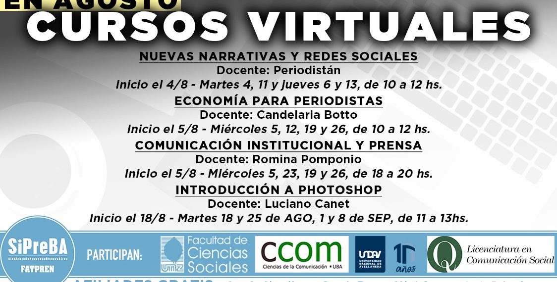 En agosto 2020 seguimos capacitándonos mediante cursos virtuales