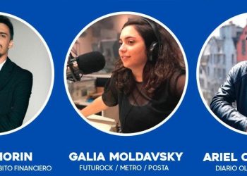 Charla sobre “Periodismo Joven” con Amorín, Moldavsky y Cristófalo
