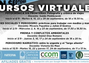 En septiembre 2020 seguimos formándonos con cursos virtuales