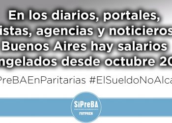 El SiPreBA realizó una nueva jornada de difusión del reclamo salarial