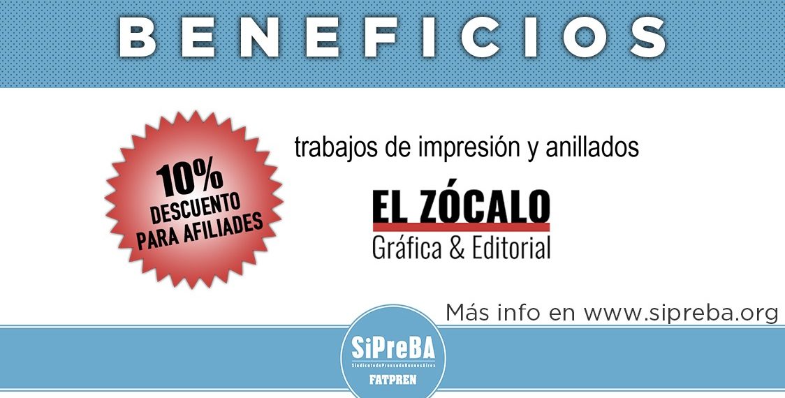 Beneficio SiPreBA: descuentos en El Zócalo