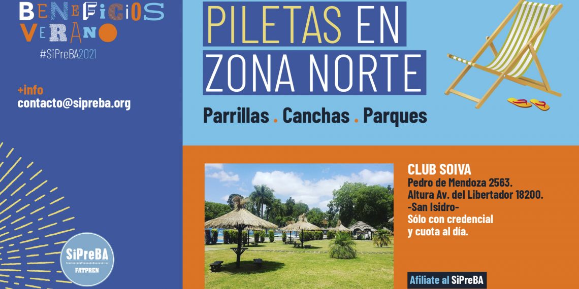 Beneficios Verano 2021: piletas en Zona Norte