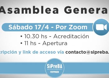 17/4: Asamblea General del SiPreBA