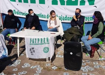 Conferencia del #ParoEnPrensa de FATPREN por la Paritaria 541/08