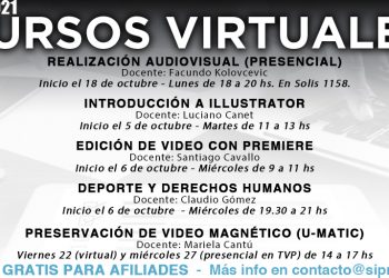 Cursos virtuales y presenciales: oferta para el mes de octubre