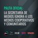Comunicado de la Confederación de Medios Cooperativos y Comunitarios