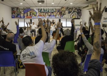 Buenos Aires Abril 09 de 2022: Con gran participación de compañeres de más de 25 medios privados, públicos y autogestivos, en la Asamblea General #SiPreBA2022 aprobamos la Memoria y Balance del 2021 así como debatimos acerca de la unidad del gremio a nivel nacional en la @fatpren , de la precarización de freelance, de la ucha salarial, de la democratización de la pauta publicitaria, de la equidad de género en el sindicato y en los medios y de los imprescindibles proyectos para la sustentabilidad de nuestro oficio, entre otros temas que nos atraviesan como sector. FOTO Daniel Vides