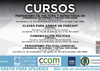 En julio 2022 seguimos con los cursos presenciales y virtuales