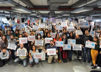 Con paro en Clarín y Olé, entre otras acciones, realizamos dos jornadas de lucha salarial