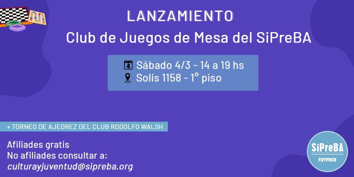 Club de juegos de mesa del SiPreBA