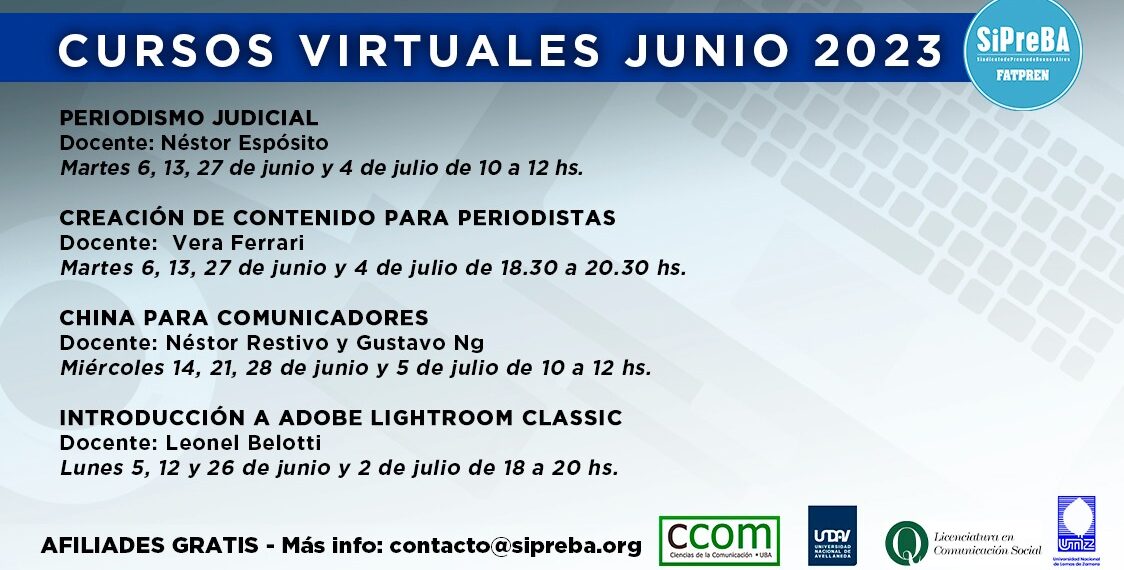 Nuevos cursos virtuales en junio 2023