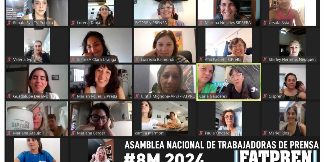 #8M: asamblea nacional de trabajadoras de prensa