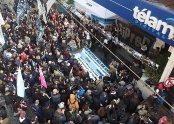 Acto por el Día del Periodista en Télam