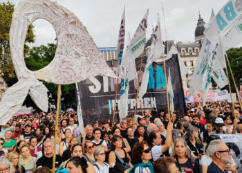SiPreBA presente en Plaza de Mayo otro 24 de marzo