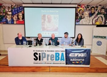 Recibimos y homenajeamos a Robert Cox en nuestro sindicato