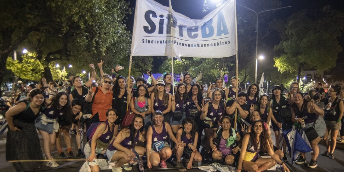 Las trabajadoras de prensa en el 38° Encuentro Plurinacional